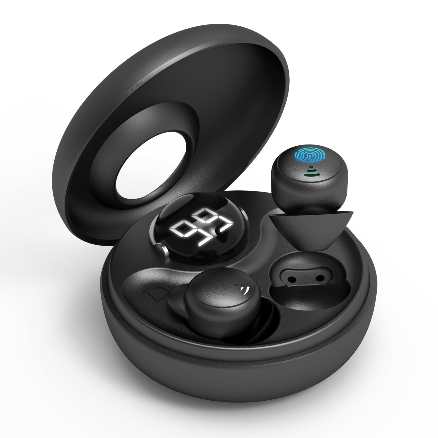 

Беспроводные Bluetooth наушники для сна для улучшенных мини высоких раздельных левого и правого одинарных или с микрофоном 5.3 Сон, Безболезненные, Размер, Ультрамаленькие, Вкладыши чёрный