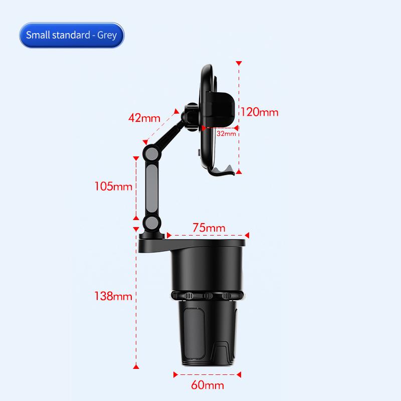 360-degree Rotating Car Cup Holder and 2 In 1 Multifunctional Mobile Phone Mount for Drink Holder and Coffee Cup Holder