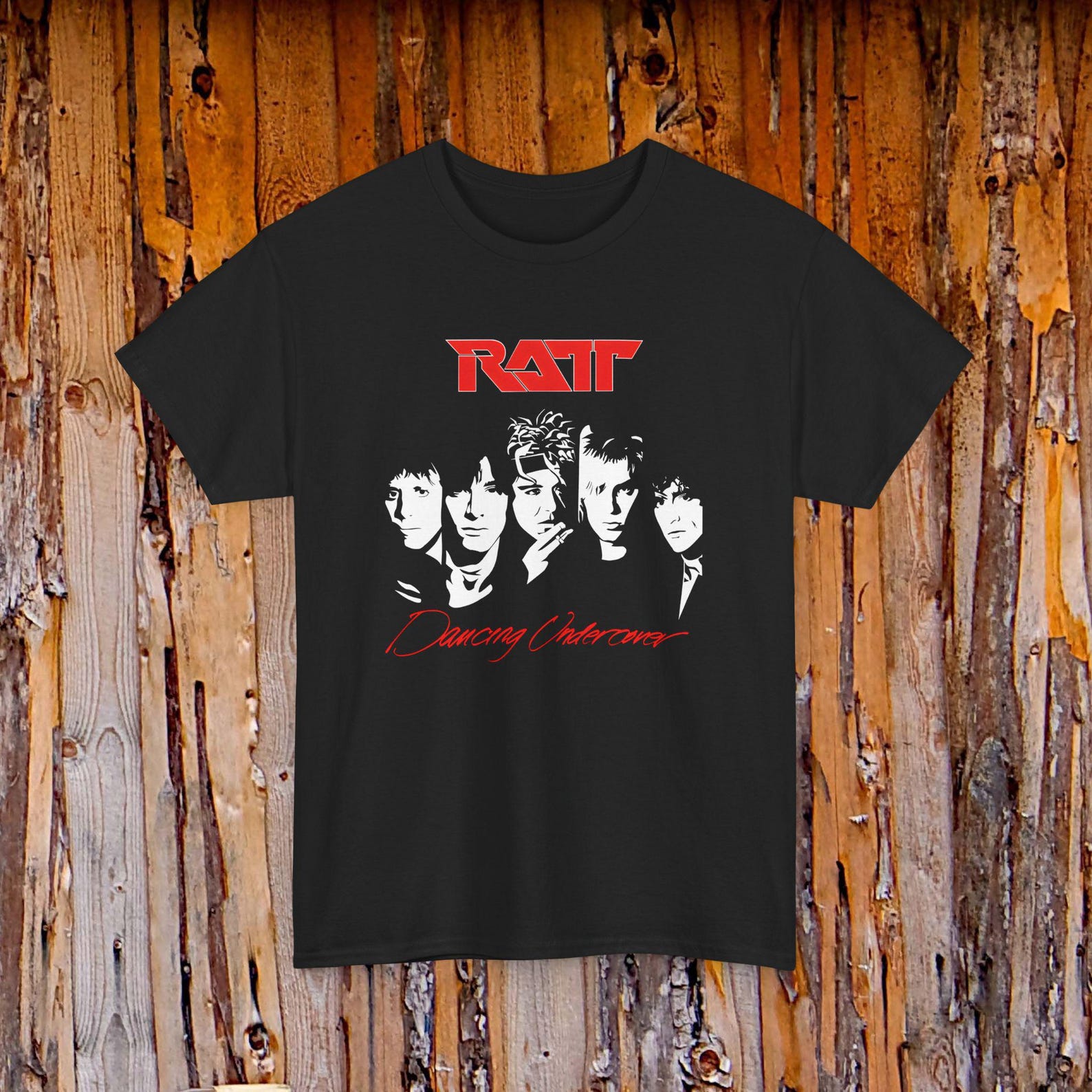 RATT Dancing Undercover American Heavy Metal Band Logo Tee | Music Shirt 2XL
