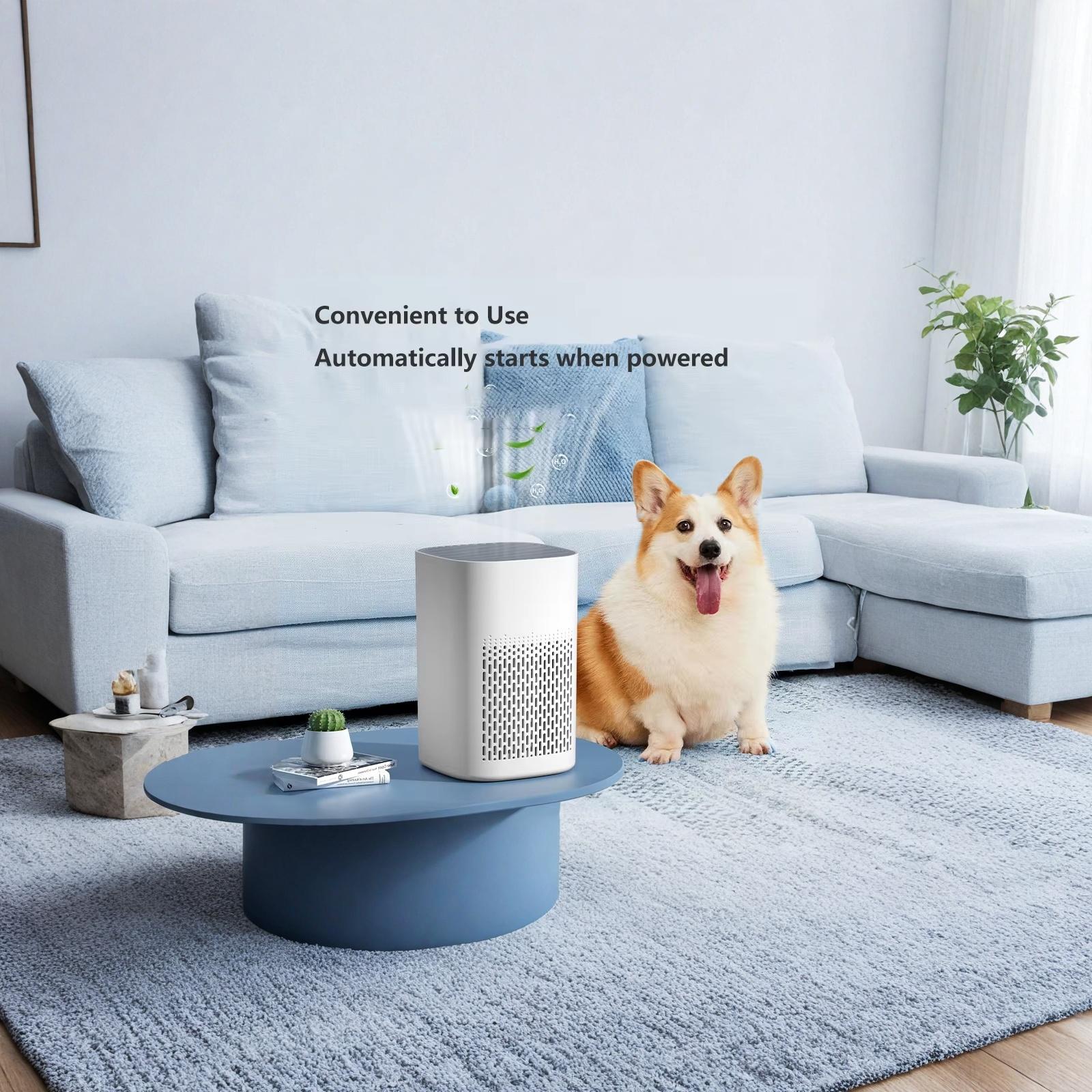 USB-очиститель для домашнего рабочего стола и очиститель от запахов one size белый