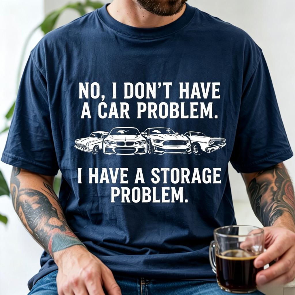 Comfortable Colors My Tshirt With Storage Issues Funny Car Collection Gift Tshirt Unisex Top For Both Unisex And Unisex