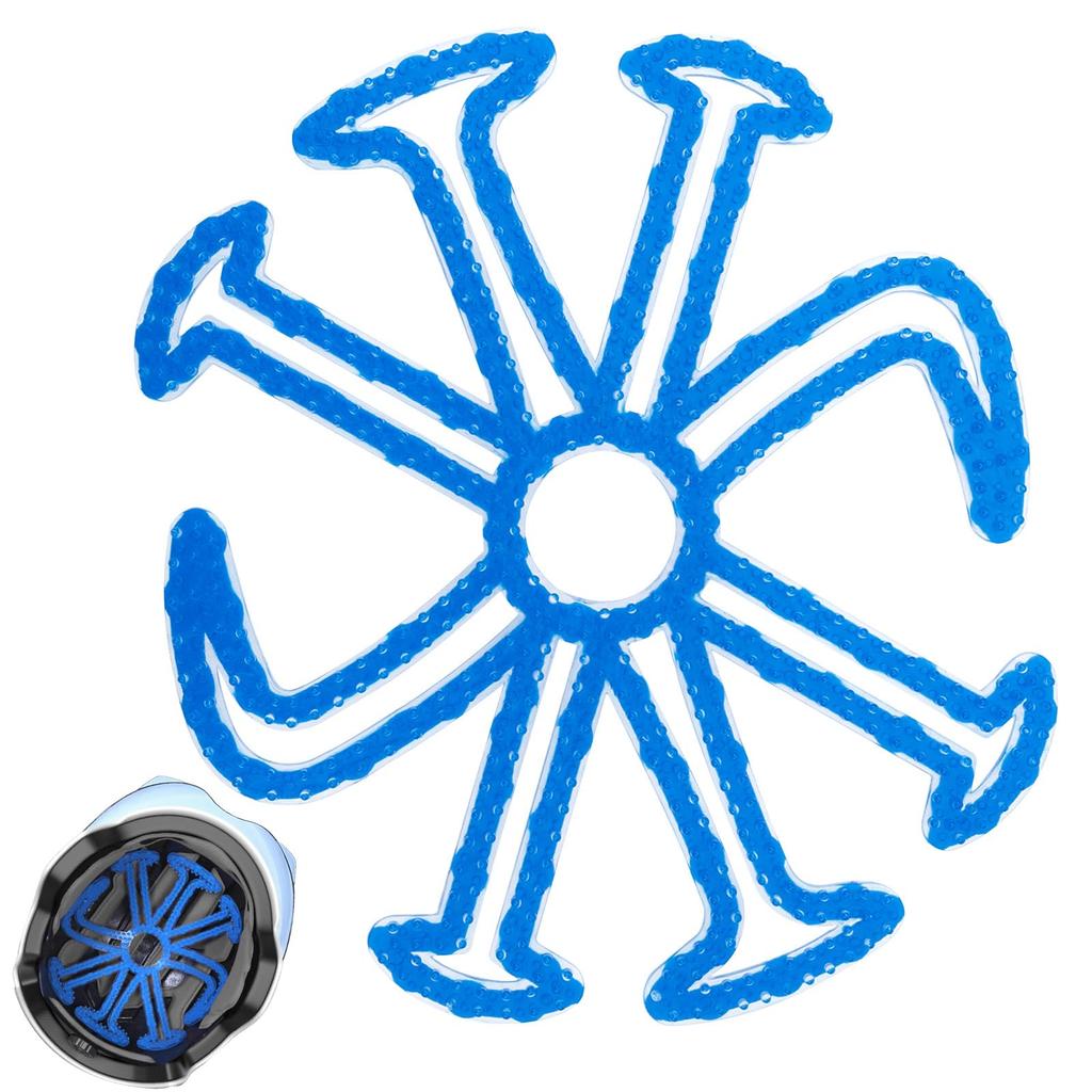 Fantasyon Helmet Inner Hairstyle Anti-Crumble Silica Inner Pad for Helmets, Ventilation Liner, Air Head Pad, Breathable, Moisture Prevention (Blue)