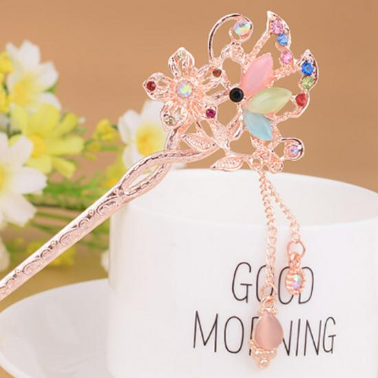 Women's 2026 Spring/Summer Chinese Tassel Alloy Hairpin - Qipao Hair Accessories