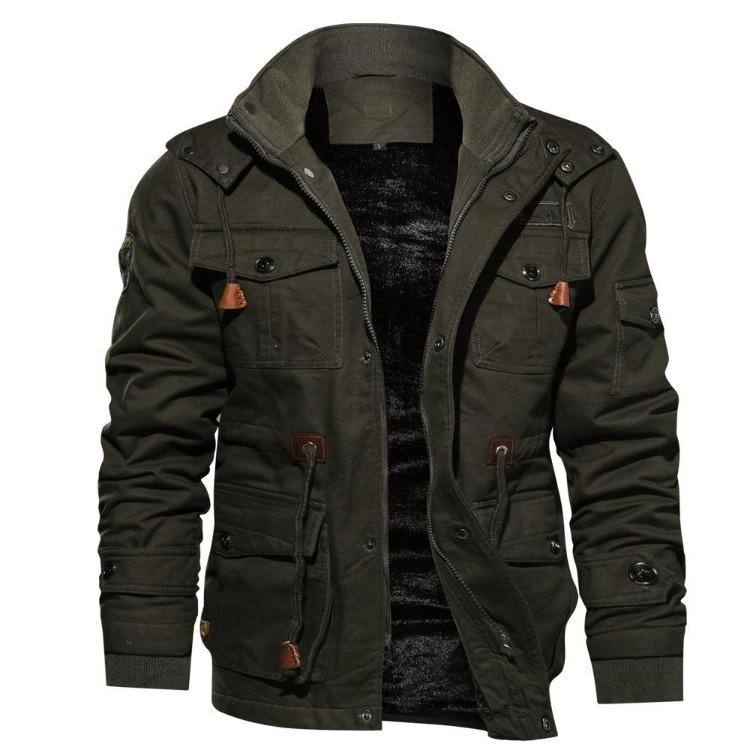 Giacche da uomo - Autunno Inverno Uomo Militare con Zip Giacca Tattica Esercito Moda Outdoor Casual Cappotto