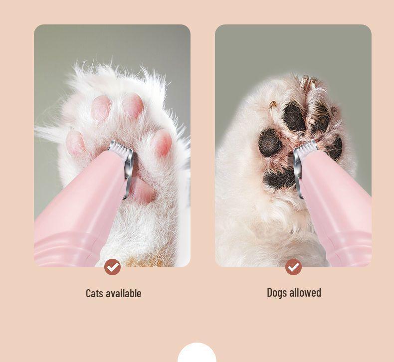 Universal Pet Hair Trimmer for Cats and Dogs - Wide Blade for Ears, Paws, Head, and Toes.