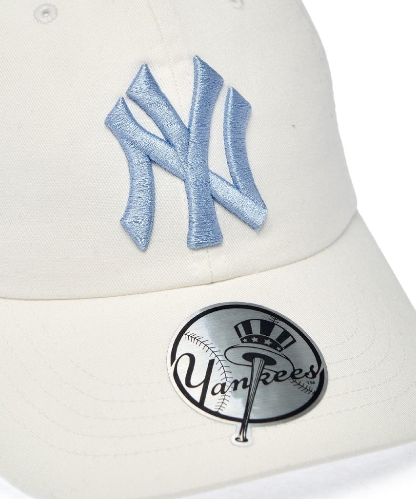 Emelbi Signature Unstructured Ball Cap Ny (Ivory)