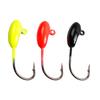 10Pcs/Set 1.5g 2.4cm Fishing Hooks Smooth Surface Easy Installation High Carbon Steel Sharp Lead Head Lure Jig for Outdoor