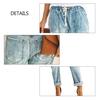 Zerrissene Jeans Vintage hohe Taille lässig koreanischen Stil Loch Denim Bleistift Hose Frauen Hose