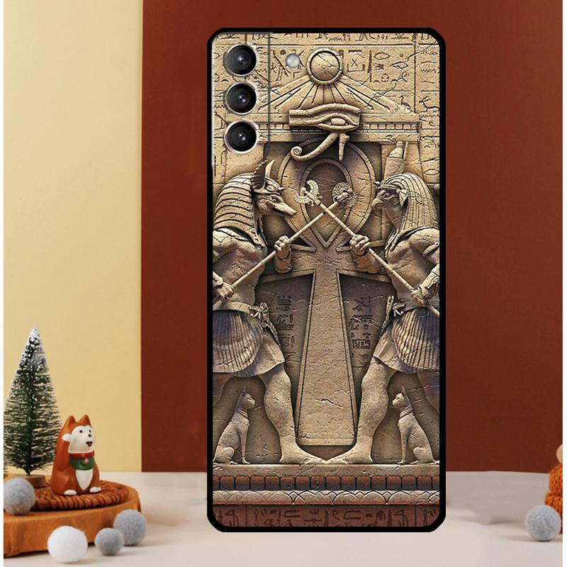 Sacred Eye of Horus Egypt Fresco Case For Samsung Galaxy S23 Ultra S24 S22 Note 20 Ultra 10 Plus S8 S9 S10 S20 S21 FE Cover