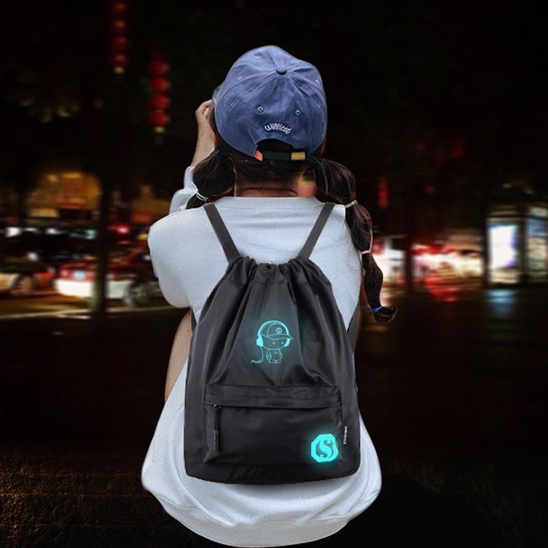 Lightweight Waterproof Drawstring Travel Sport Nylon Backpack With Spacious Design And Stylish Features