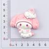 Cartoon Resin Accessories: Strawberry Melody Hair Clips, Keychains, Crocs Charms