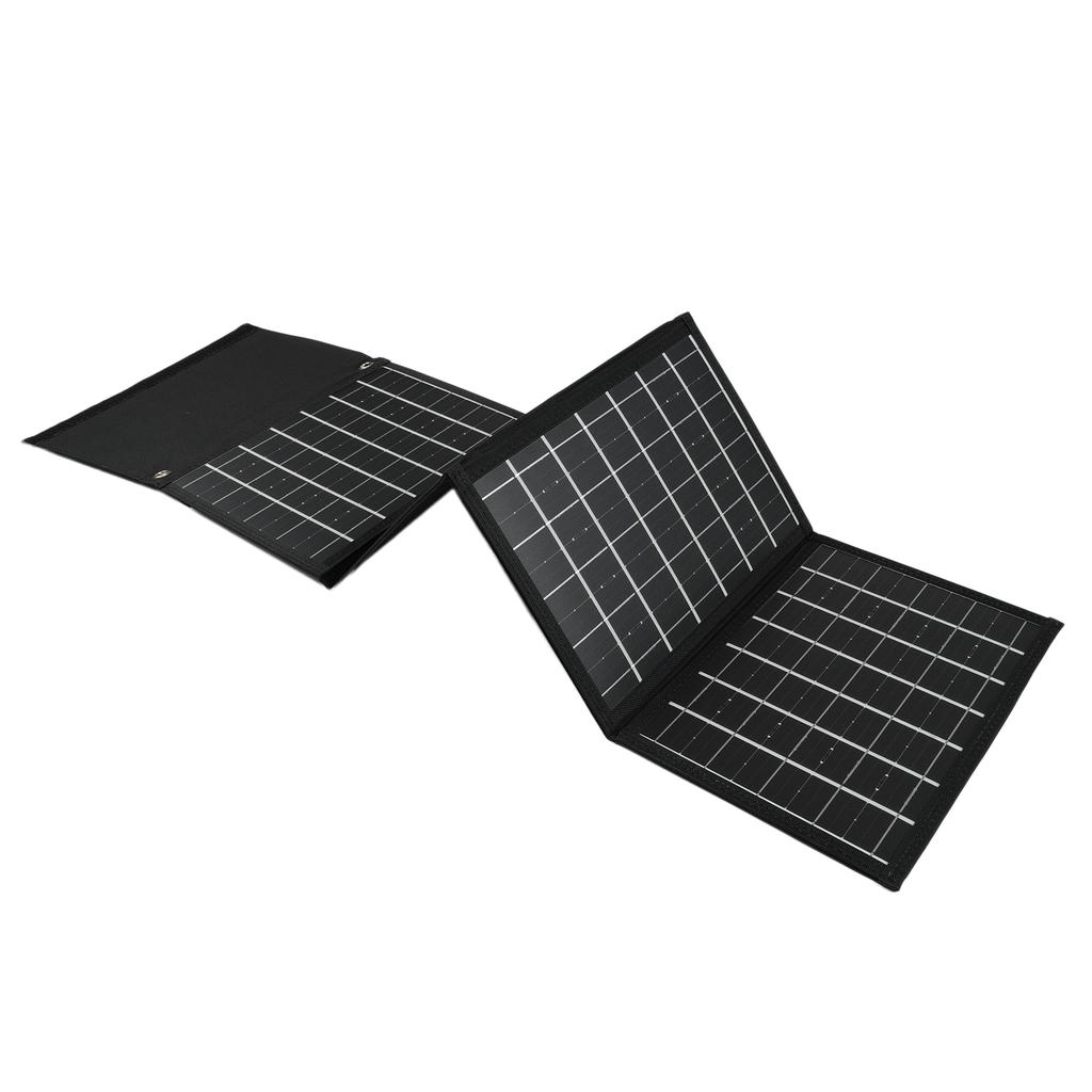 6 Fold 50W Solar Panel Folding Bag Dual USB+DC Output Solar Charger Portable Foldable Solar Charging Device Outdoor
