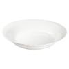 NARUMI Curry Plate Pasta Plate Silky Diameter Cute Wedding Set of Oval Microwave Dishwasher Gift Box Wrapped Set, White, 23cm, White, Relief, Gift,