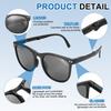 Sunglasses for Women and Silicone Foldable Stylish Sunglasses with Simple for Sun Ink Color [uxcell] Men, & PC, Model, Box, Driving, Shopping,