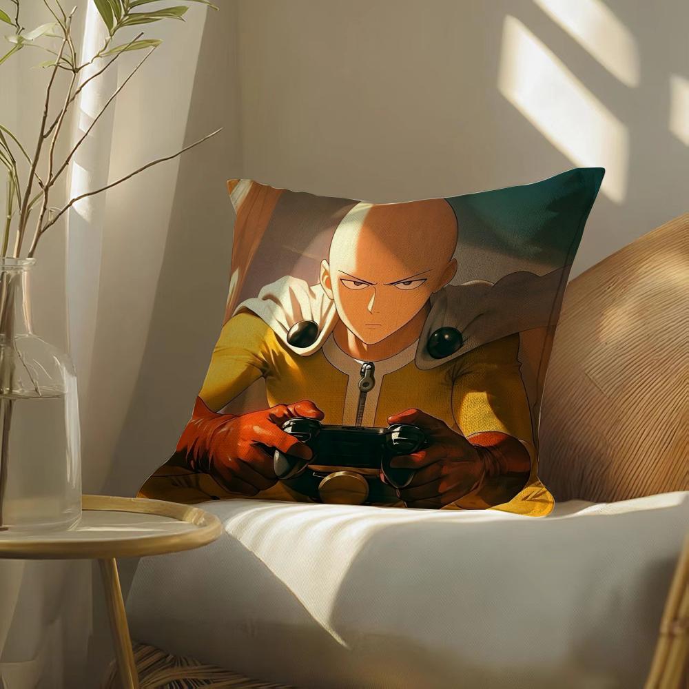 One-Punchman Pillow Case Pillowcase, Double-Sided Printed, Sofa Cushion, Bedroom Headboard
