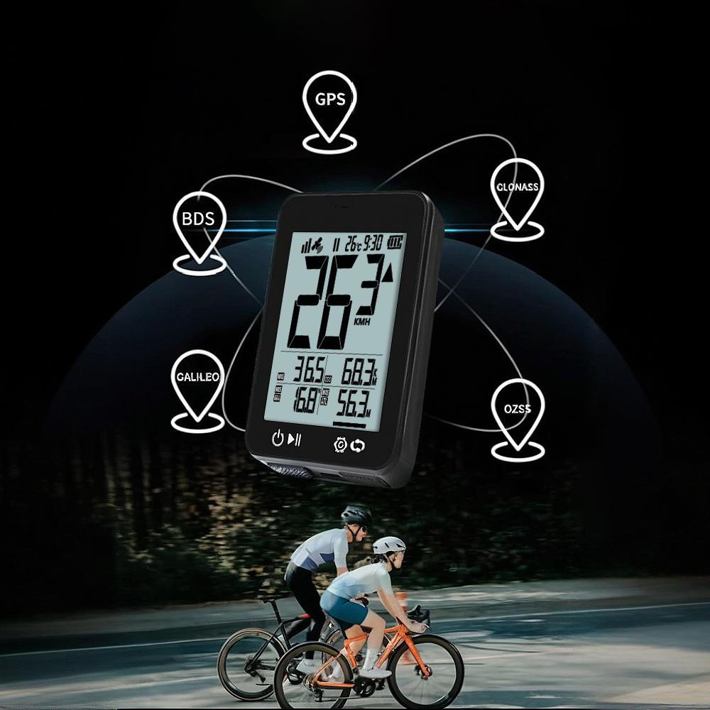 Wireless Bike Computer Speedometer Odometer Stopwatch Waterproof Rechargeable GPS Bicycle Computer Cycling Accessories