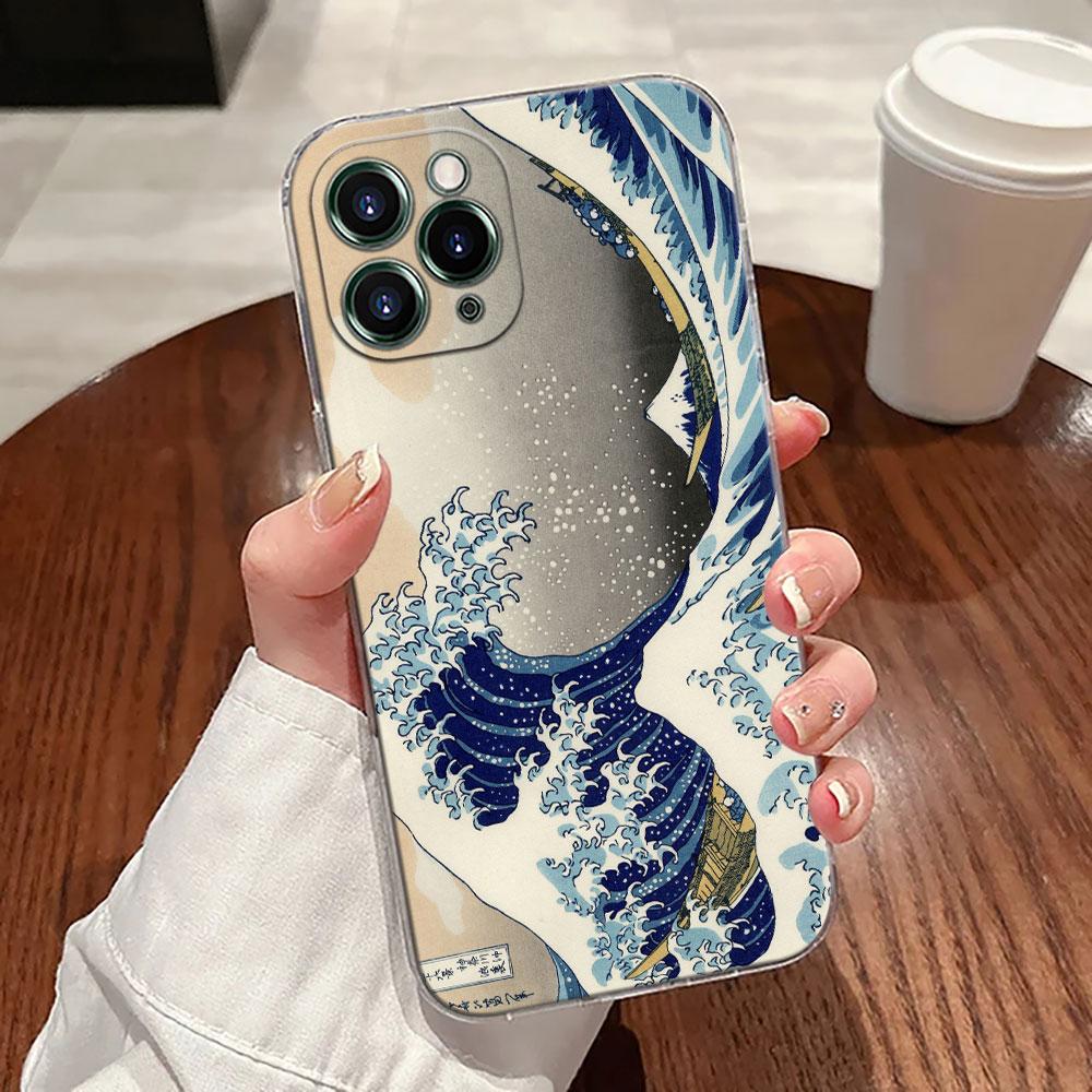 The Great Wave Katsushika Hokusai Case For Apple iPhone 17 16 15 14 13 12 11 Pro Max 16 Plus 16E 17Air 17Pro Phone Cover Funda