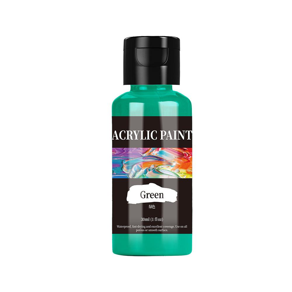Non Toxic 26 Colors 1fl Oz 30ml Bottles Acrylic Paint No Fading Rich Pigment for Kids Adults Artists Canvas Crafts Wood