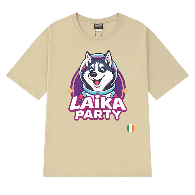 Ireland Eurovision 2025 Music Dog Graphic T Shirts Men Women Cute Kawaii Trend short sleeve T-shirt Unisex 100% Cotton clothing