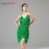 High-End Women's Latin Dance Tassel Dress - Sexy Adult Performance and Competition Costume
