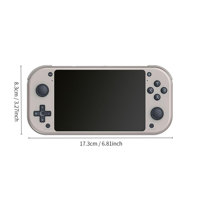 

Портативная игровая консоль M17, 64 ГБ, 128 ГБ, система Linux с открытым исходным кодом, 4,3-дюймовый экран, портативный карманный видеоплеер, ретро-игровая консоль 64G белый