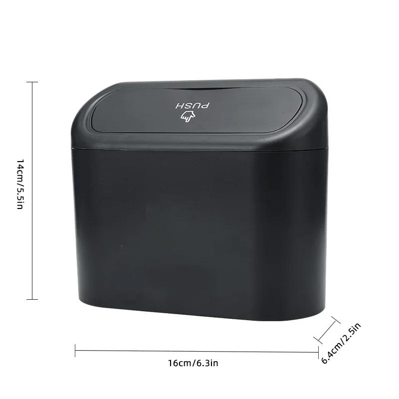 Car Interior Storage Case Trash Bin Push Can Mini Tray Dustbin Garbage Box Door Seat Clip Stand Holder for Tesla Model 3 Y S X