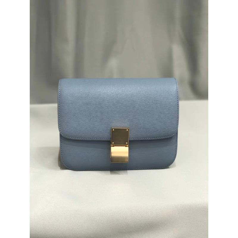 Leather spring and summer new bag women's messenger bag women's box small square bag, women's bag small shoulder tofu bag