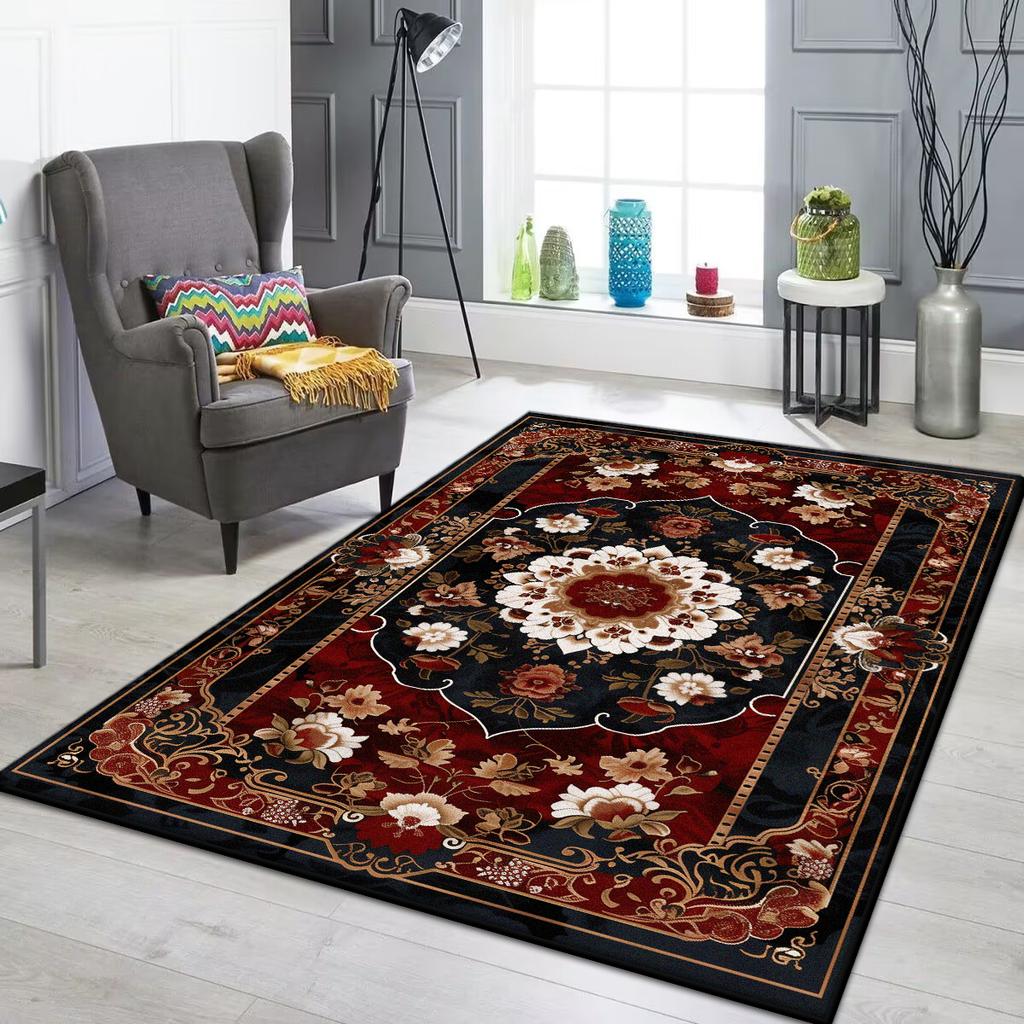 Tappeto Persiano di Lusso Soggiorno Tappeto di Grandi Dimensioni Antiscivolo Tappetino per Tavolini da Caffè Decorazione Casa Tappeto per Camera da Letto Salotto Tapis Salon