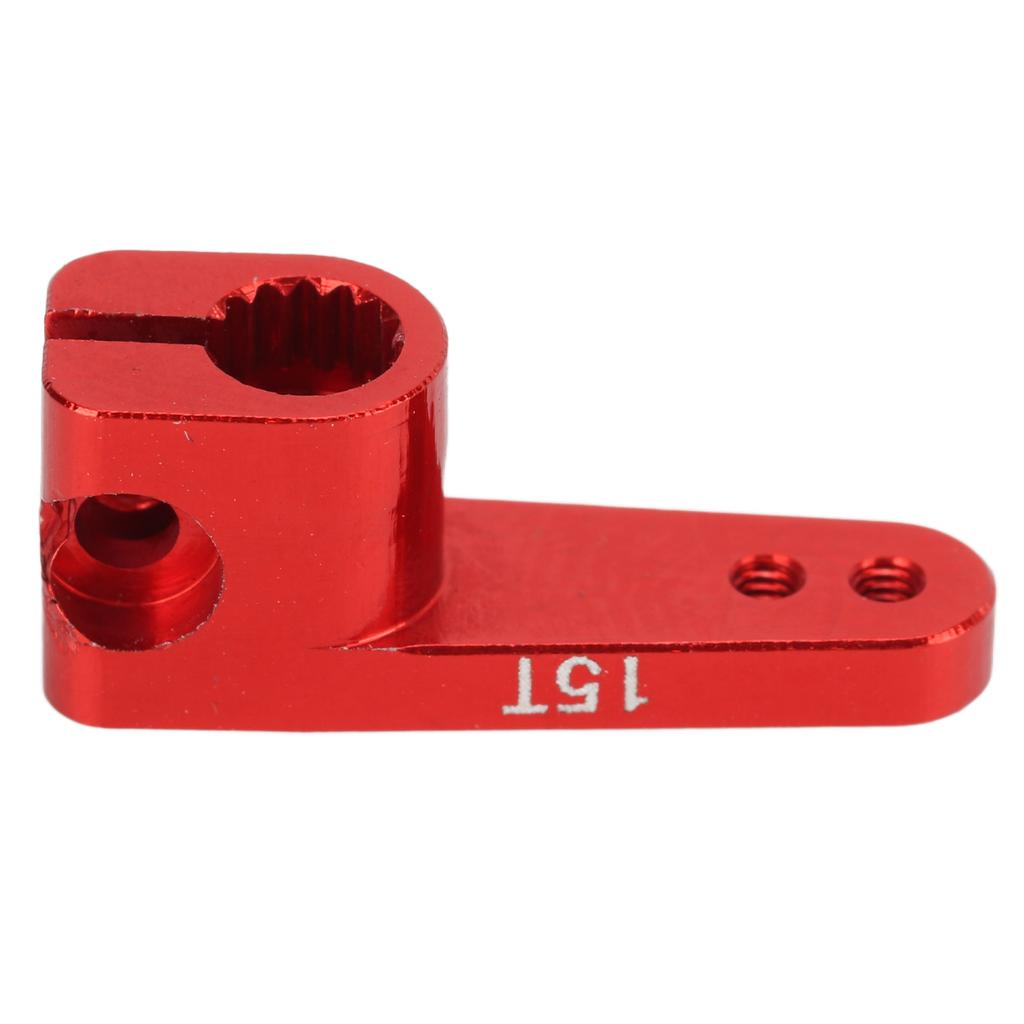 Metal Servo Arm Aluminum Alloy 15T Stable RC Steering Servo Horn for AXIAL SCX24 124 RC Car Red