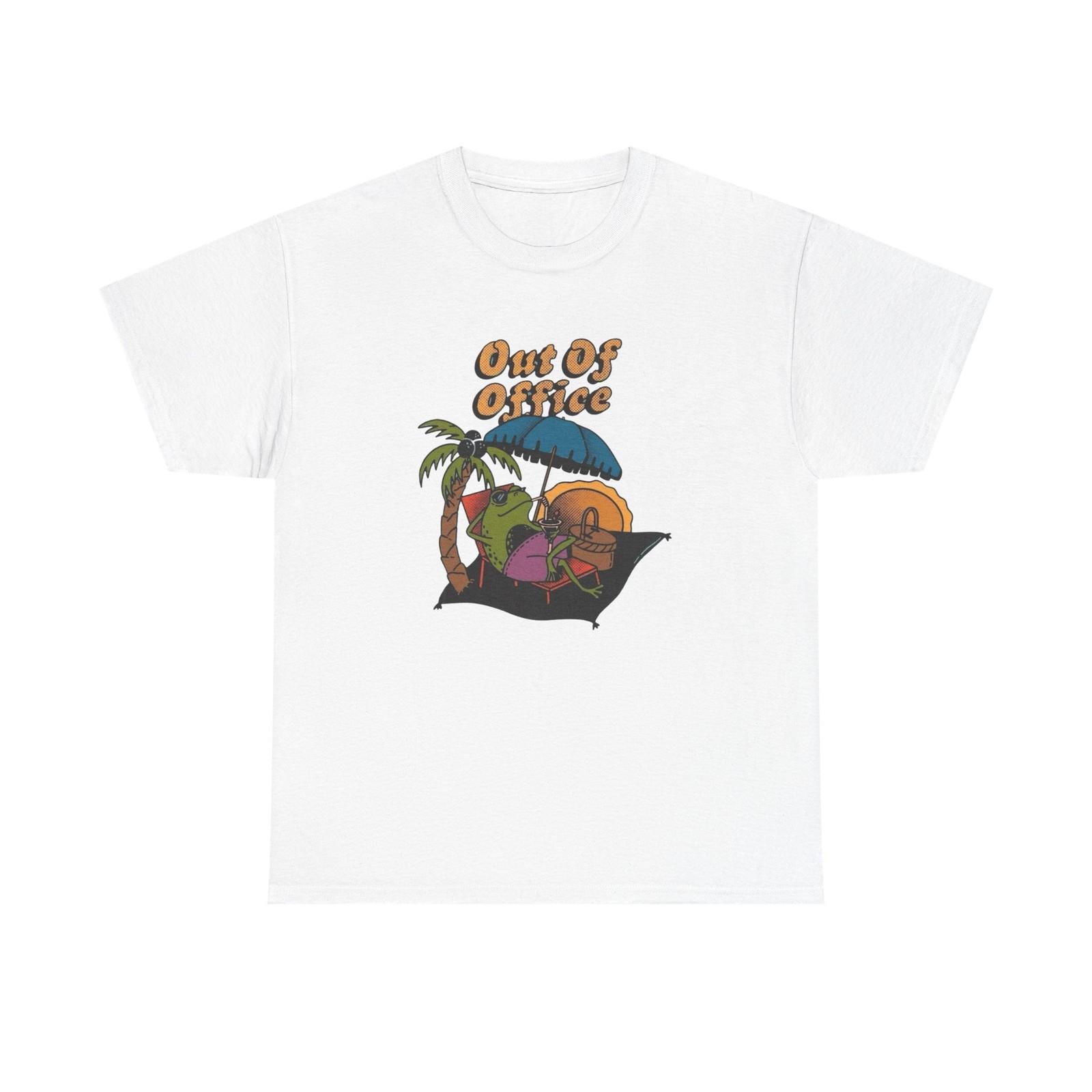 Out Of Office Funny T Shirt Graphic Unisex Heavy Cotton Tee NEW GIFT XL