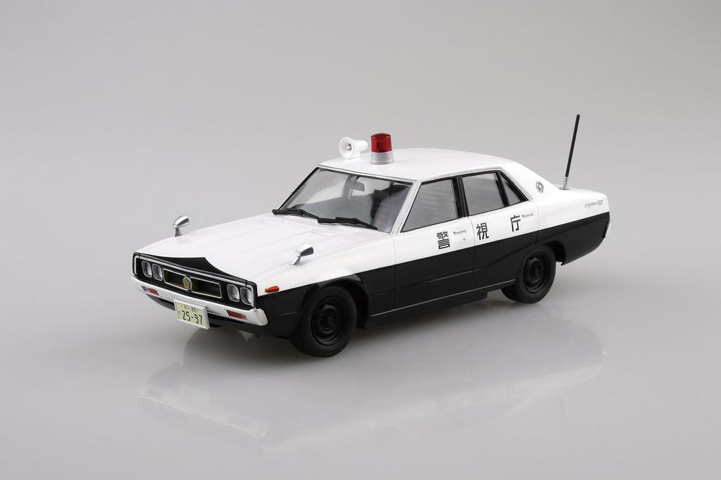 Aoshima Bunka Kyozai 1/24 The Model Car Series No.SP Nissan GC110 Skyline Patrol Car `72 Plastic Model (Automobile)