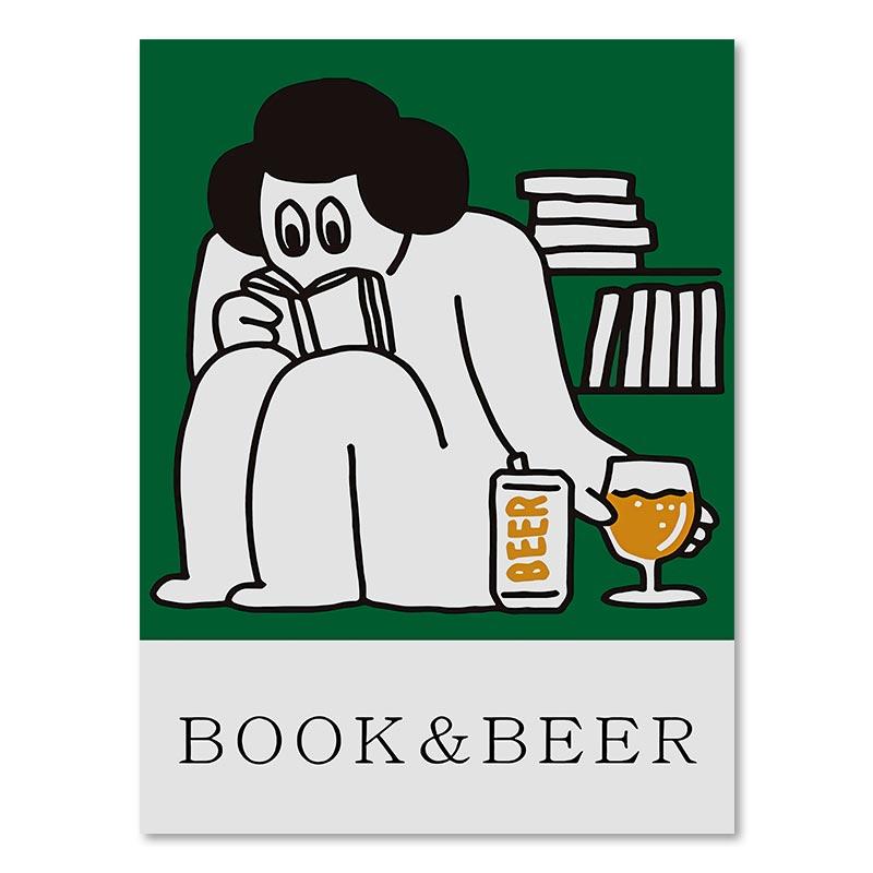 Korean Lovely Dinosaur Mouse Poster Black White Cartoon Canvas Painting Nordic Room Wall Art Picture For Home Interior Decor