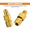 R134A Brass Refrigerant Tank Adapters (4PCS) | 1/4 SAE Male to 1/2 ACME Female Flare Adapter, R134A R12 Vacuum Pump Adapter Fitting, Universal for
