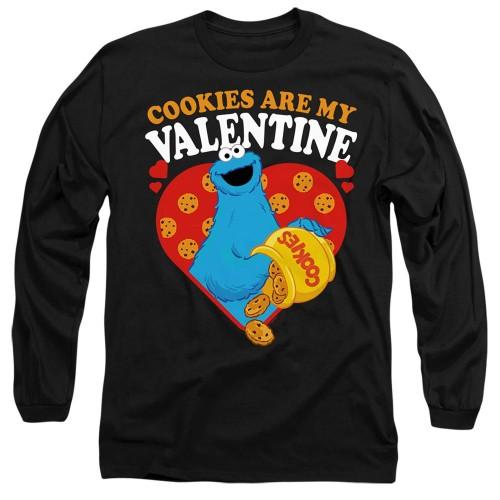 Sesame Street Unisex Adult Cookies Are My Valentine Long-Sleeved T-Shirt