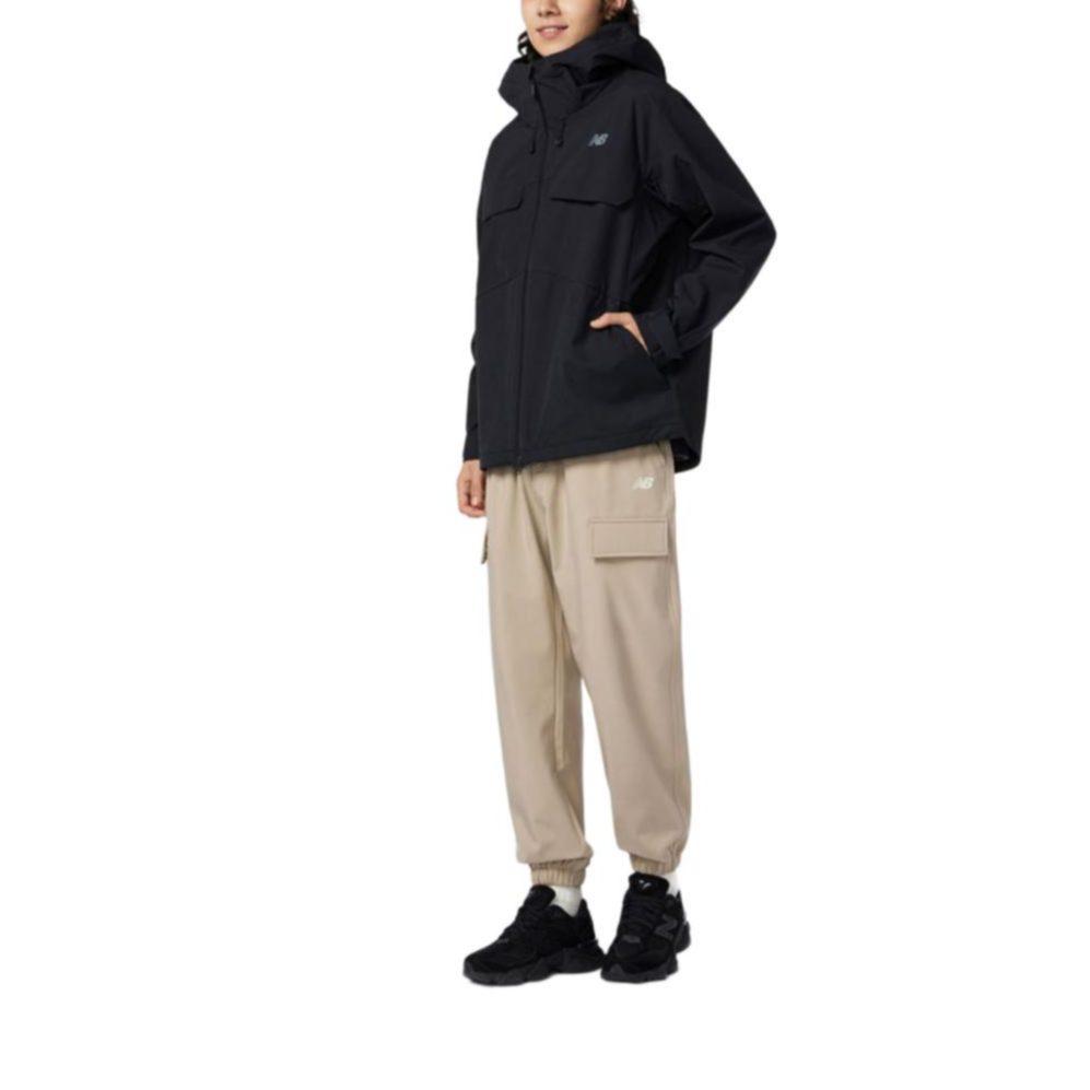 New Balance Jackets Men's Black Hooded Moderate Other 5AD38641-BK