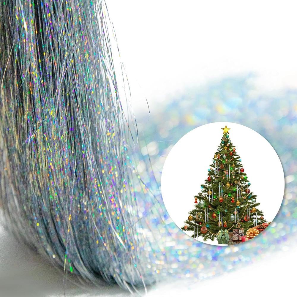Weihnachtsbaumdekoration DIY-Set Laserschnitt Metalldraht Aluminiumfolie Quastenanhänger Festliche Atmosphäre 5000 Stück