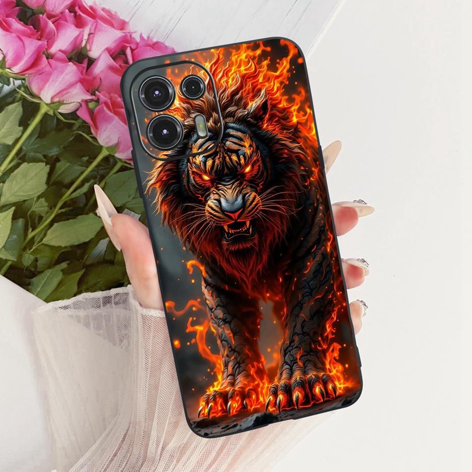 For Motorola Edge 20 Lite Case Edge20 Fusion Cute Lion Fashion Painted Cover Silicone Cases For Motorola Edge 20 Pro Soft Fundas