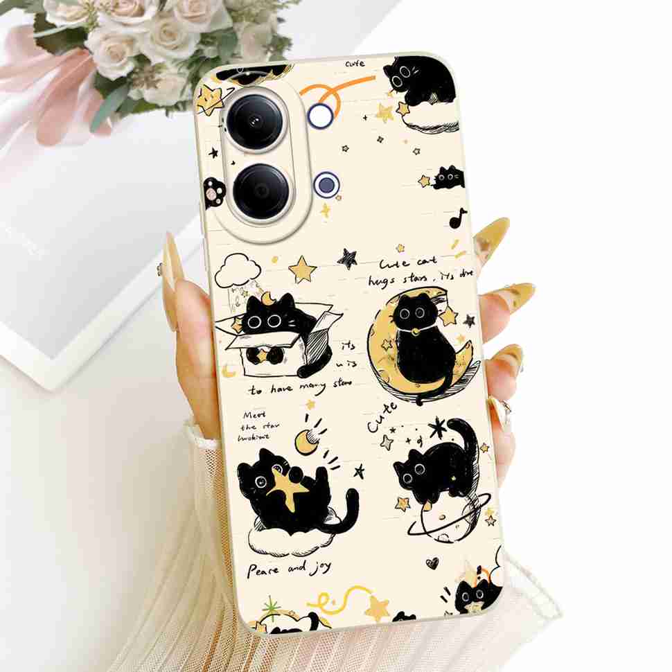 For vivo Y05 4G Case Fashion Colorful Flower Cartoon Silicone Back Cover For Vivo Y11D VIVO Y05 4G Bumper Phone Cases Fundas