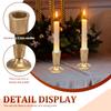 2/4 Pcs Vintage Candlestick Holders Gold Candle Holder Decorative Candlestick Set Candle Sticks Holder for Wedding Home Decor