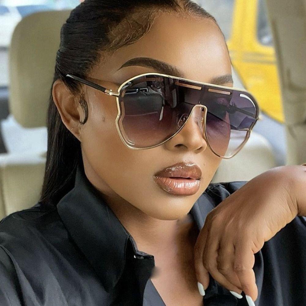 Big Frame Women Sunglasses Y2K Anti-UV Glasses Classic Pilot Sunglasses  Business