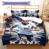 HK poster Bedding Quilt Set Quilt Cover Pillowcase Home Decoration Birthday Gift (1 * duvet cover + 2 * pillowcase, without core)