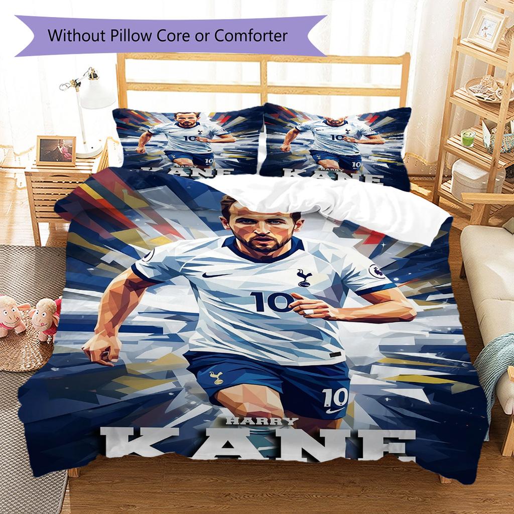 HK poster Bedding Quilt Set Quilt Cover Pillowcase Home Decoration Birthday Gift (1 * duvet cover + 2 * pillowcase, without core)