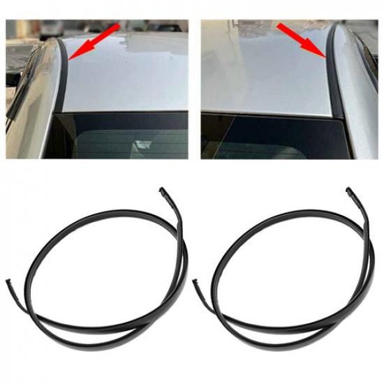 2PCS Car Roof Trim Moulding Strip Sealing Cover For Toyota 07-11 Yaris Hatchback