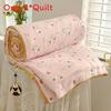 Flower Animal Cake Print Summer Air Conditioning Blanket Quilt Gift