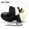 Stahlkappe Herren High Top Stiefel Echtes Leder Trainingsstiefel Outdoor Bergsteigen Arbeitsschuhe Winter Warm Schnee Schuhe