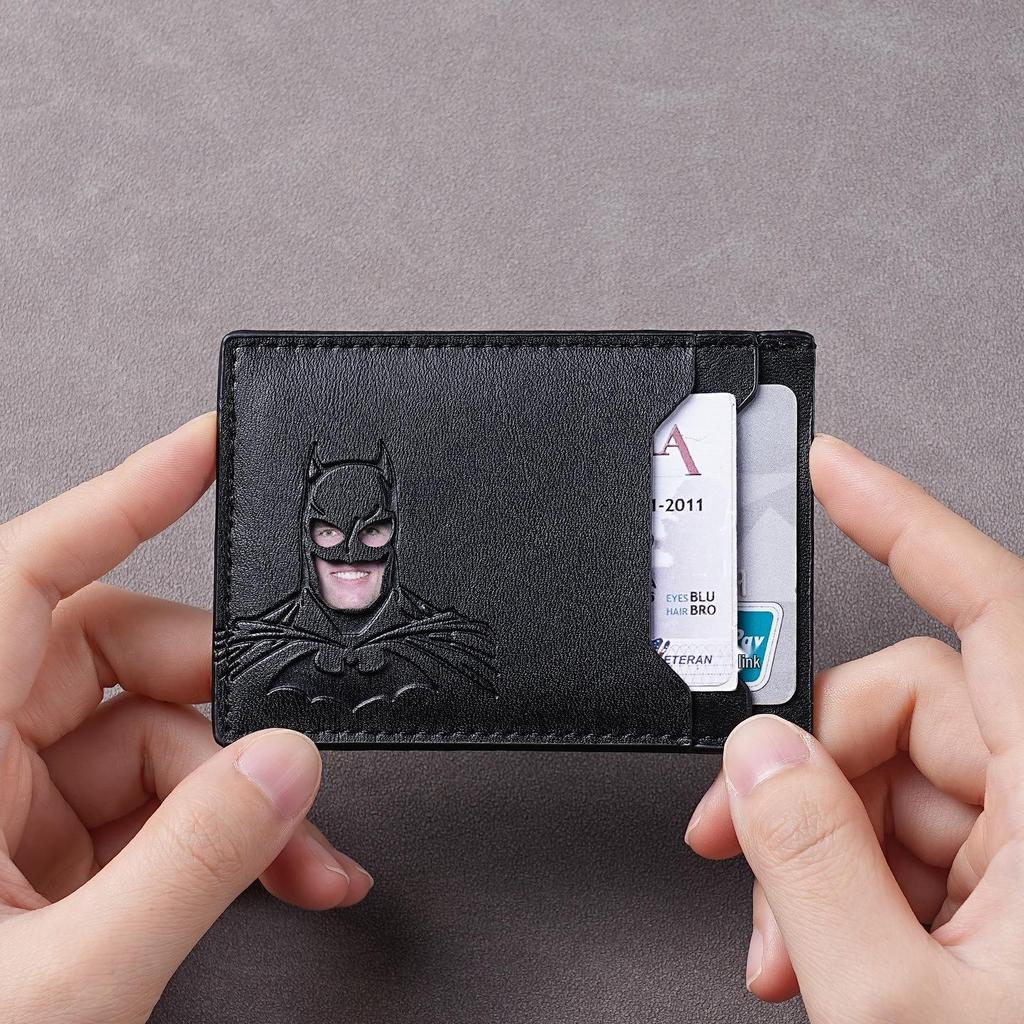 Superhero Batman Men's Multi-Slot Wallet & ID Card Holder
