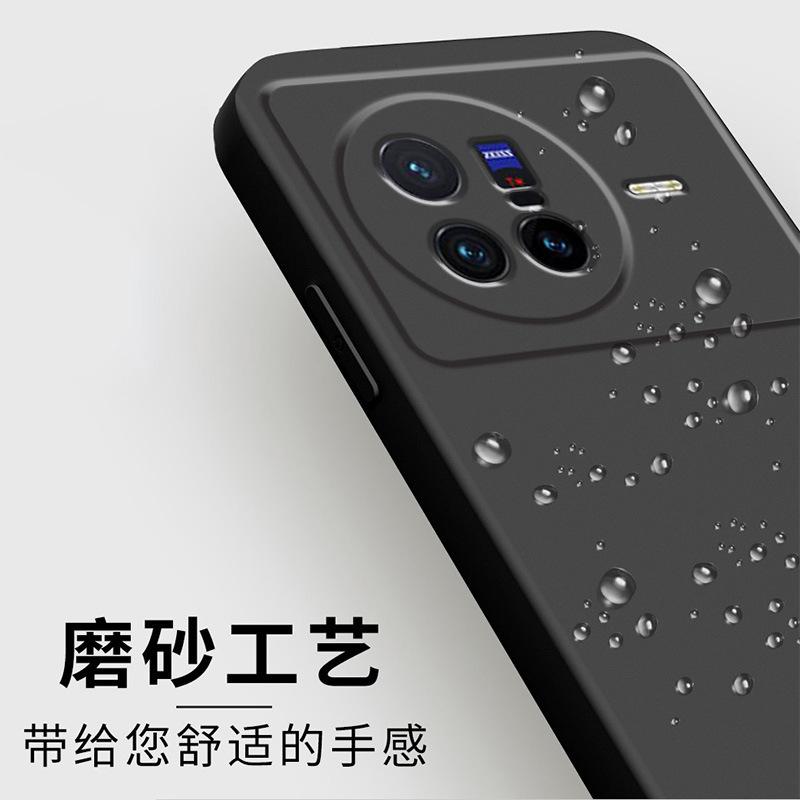 Applicable To Vivox11 Mobile Phone Case Protective Case Liquid Soft Silicone All-inclusive Anti-drop Male and Female Shell