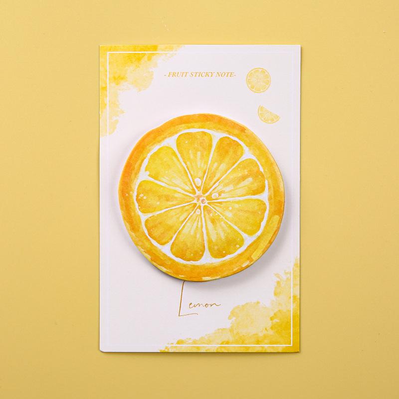 3D Creative Fruit Adhesive Tearable Sticky Notes - High-Value, Reusable, Perfect for Students