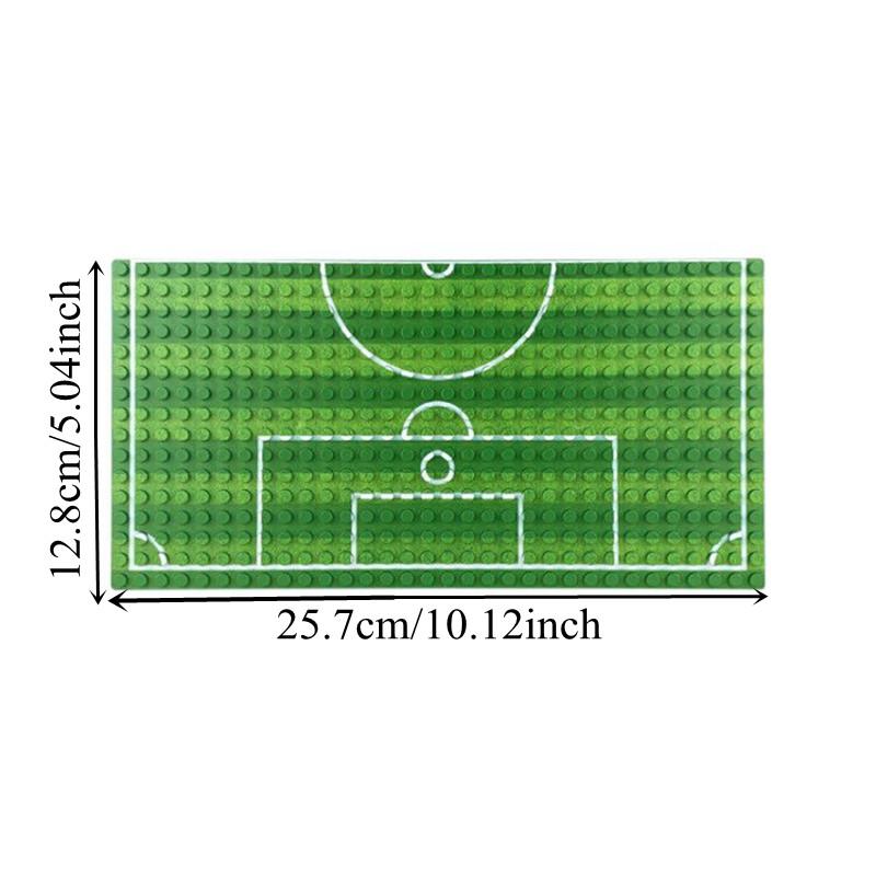 Non-Toxic 1Pc 16*32 Dots Base Plate Basketball Football Baseplate For Figure Field Court Block Diy Toys Christmas Gift For Children