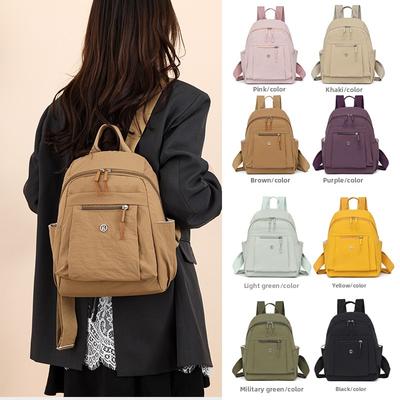 Neuer Stil Sommer 2025 Damen Umhängetasche Leichter faltbarer Nylon-Rucksack Handtasche Lässige Geldbörse